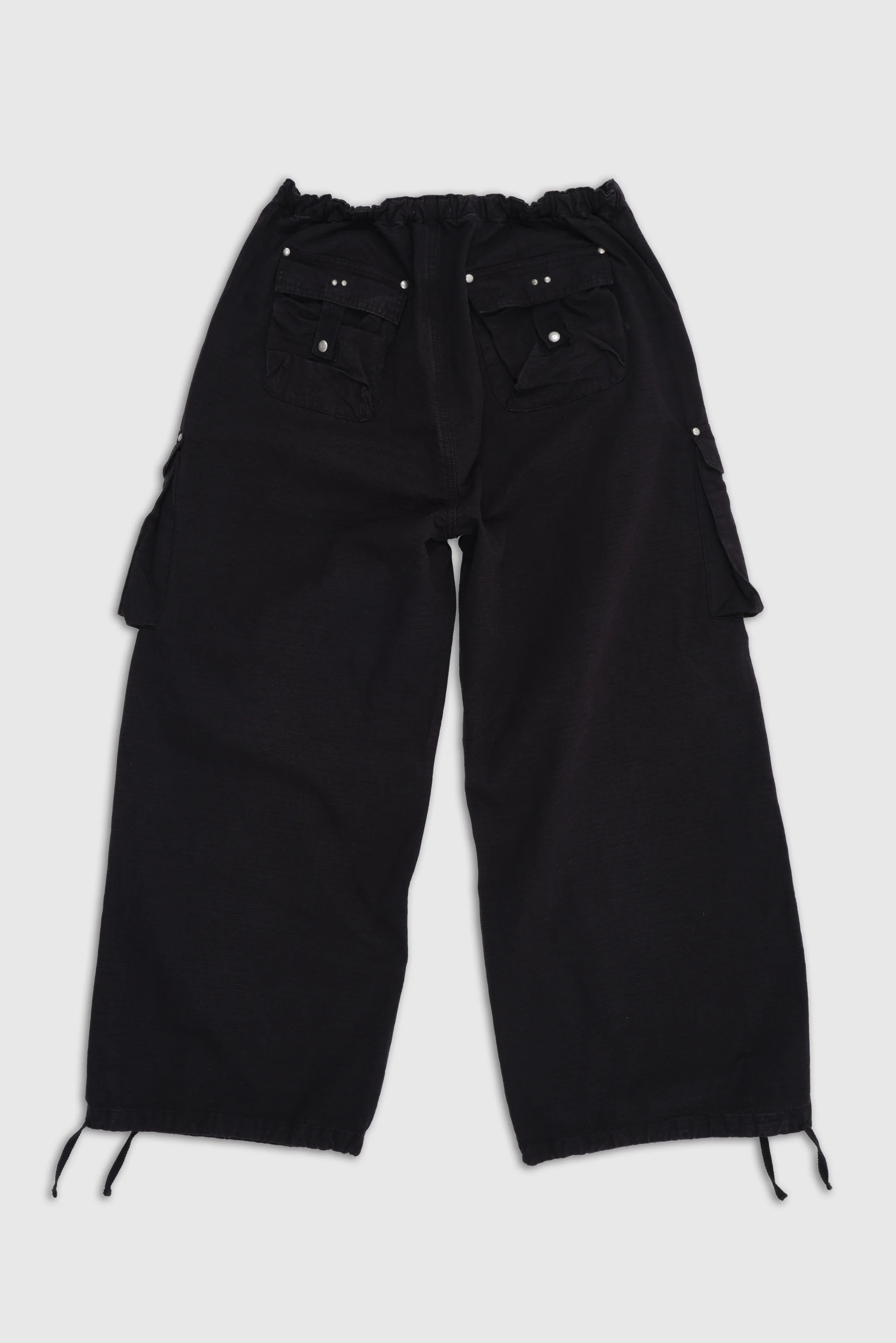 Washed Black XL Parachute Cargo Pants 10 Washed Black XL Parachute Cargo Pants
