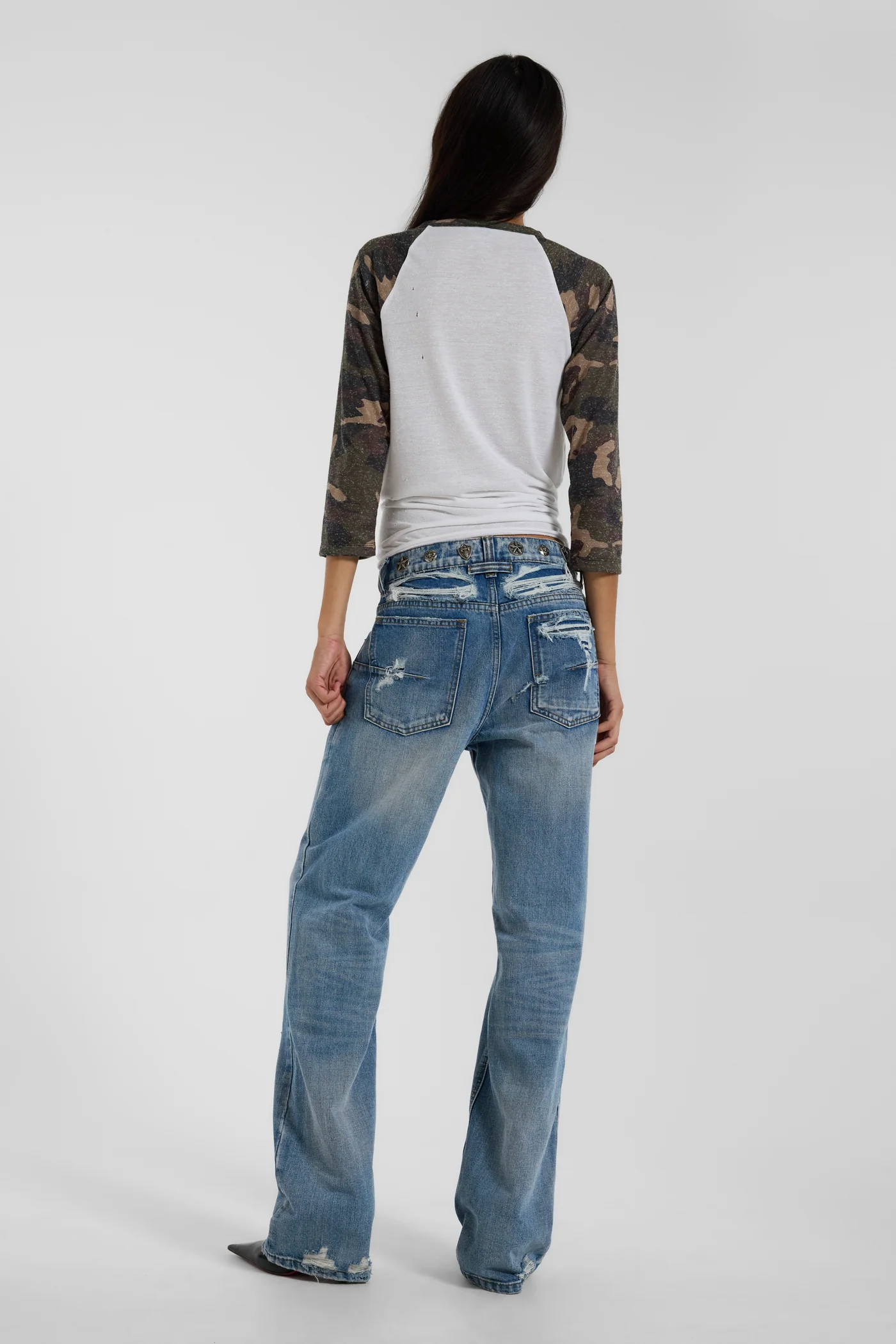 Metal Stud Waistband Muse Jeans 6 Metal Stud Waistband Muse Jeans
