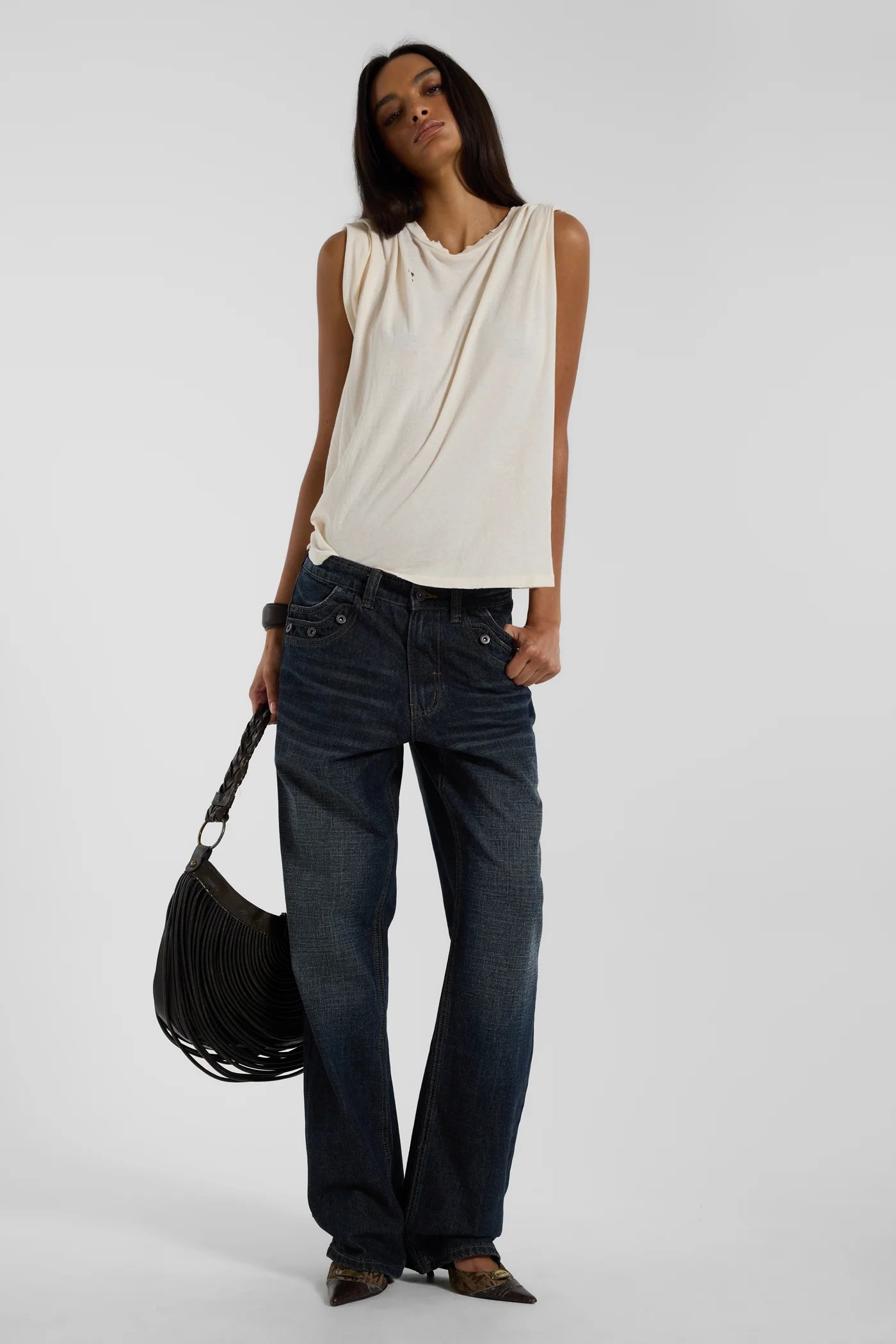 Drummer Muse Low Rise Straight Leg Jeans 2 Drummer Muse Low Rise Straight Leg Jeans