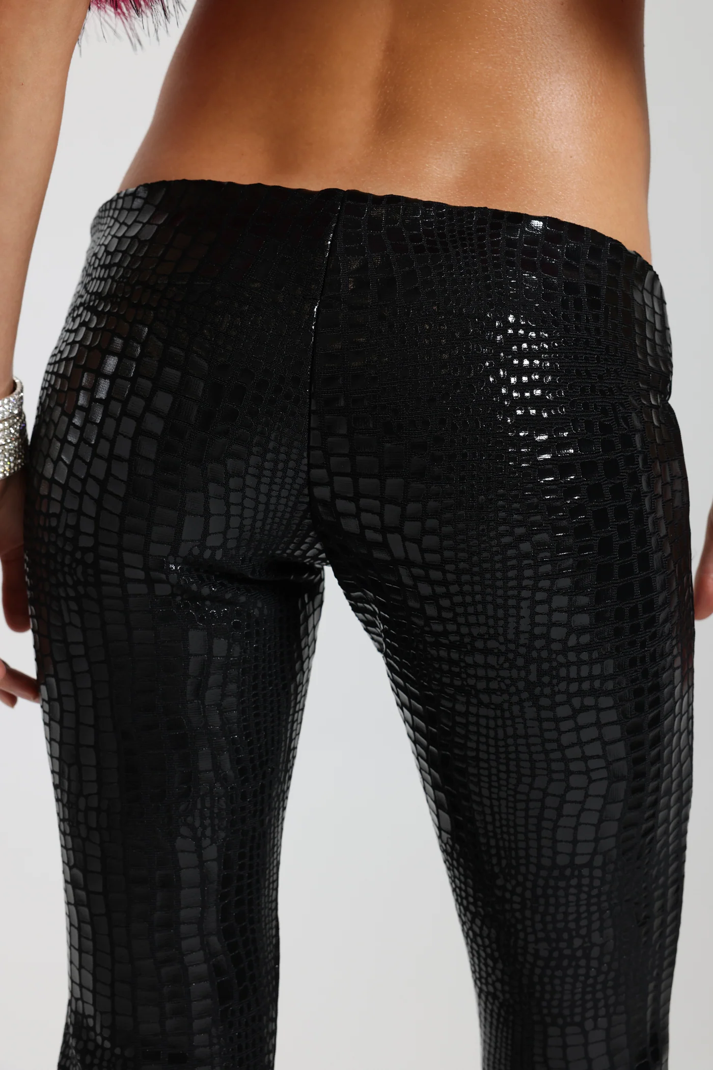 Idol Croc Effect Bandage Trousers 6 Idol Croc Effect Bandage Trousers