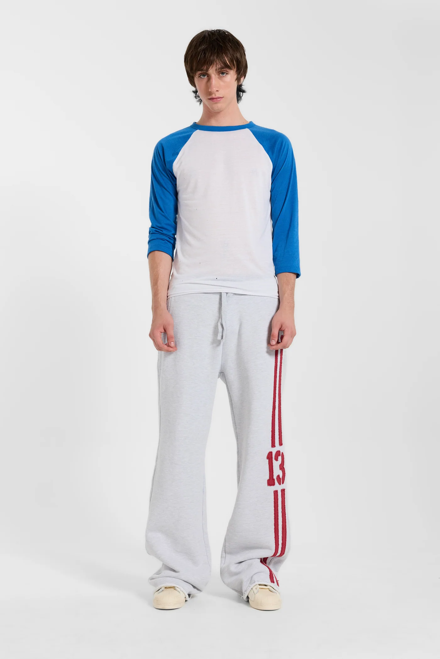 13 Stripe Straight Jogger in Grey Marl 3 13 Stripe Straight Jogger in Grey Marl