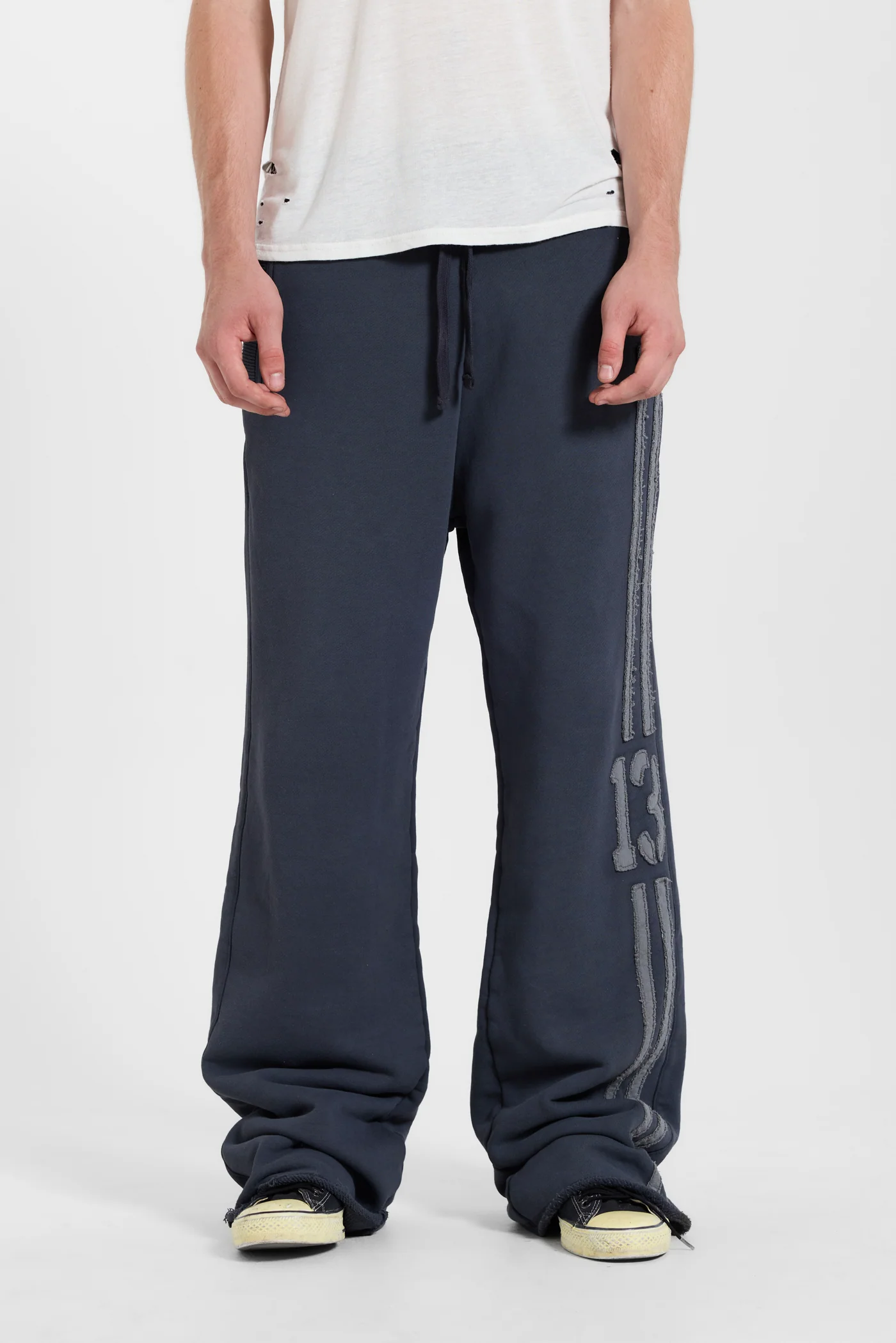 13 Stripe Straight Jogger in Charcoal 2 13 Stripe Straight Jogger in Charcoal