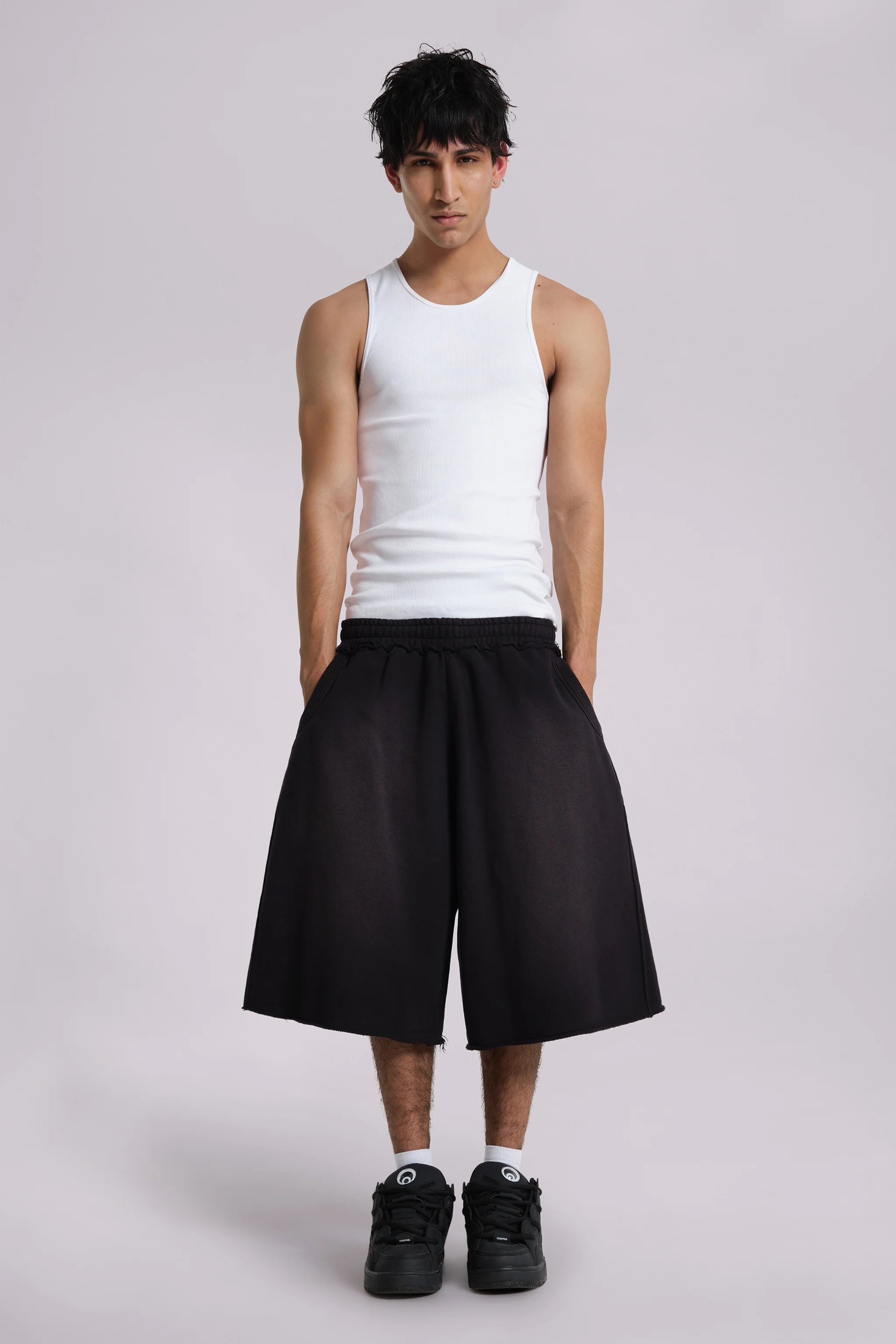 Washed Black Monster Jogger Baggy Shorts 3 Washed Black Monster Jogger Baggy Shorts