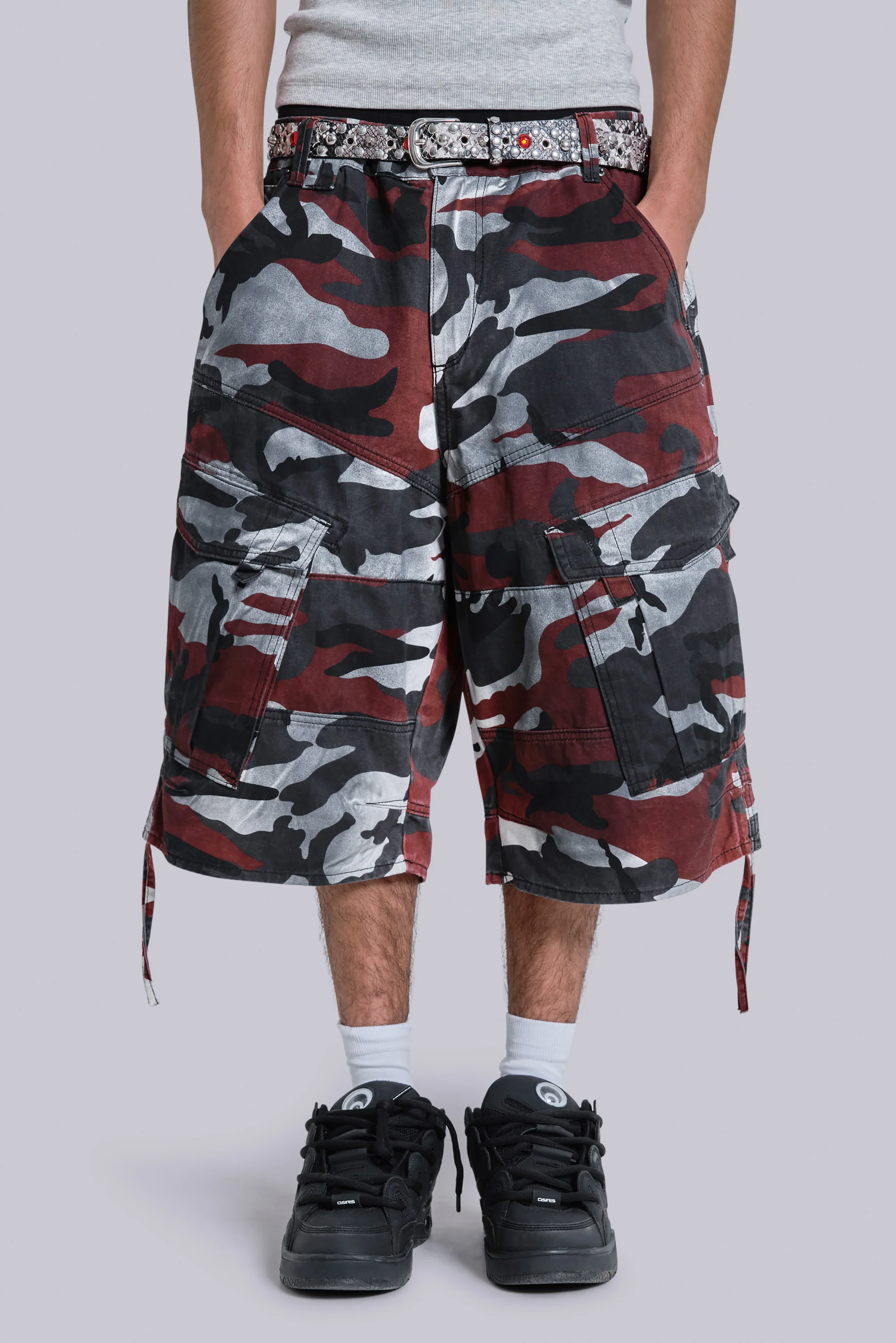 Red Camo Cadet Shorts 3 Red Camo Cadet Shorts