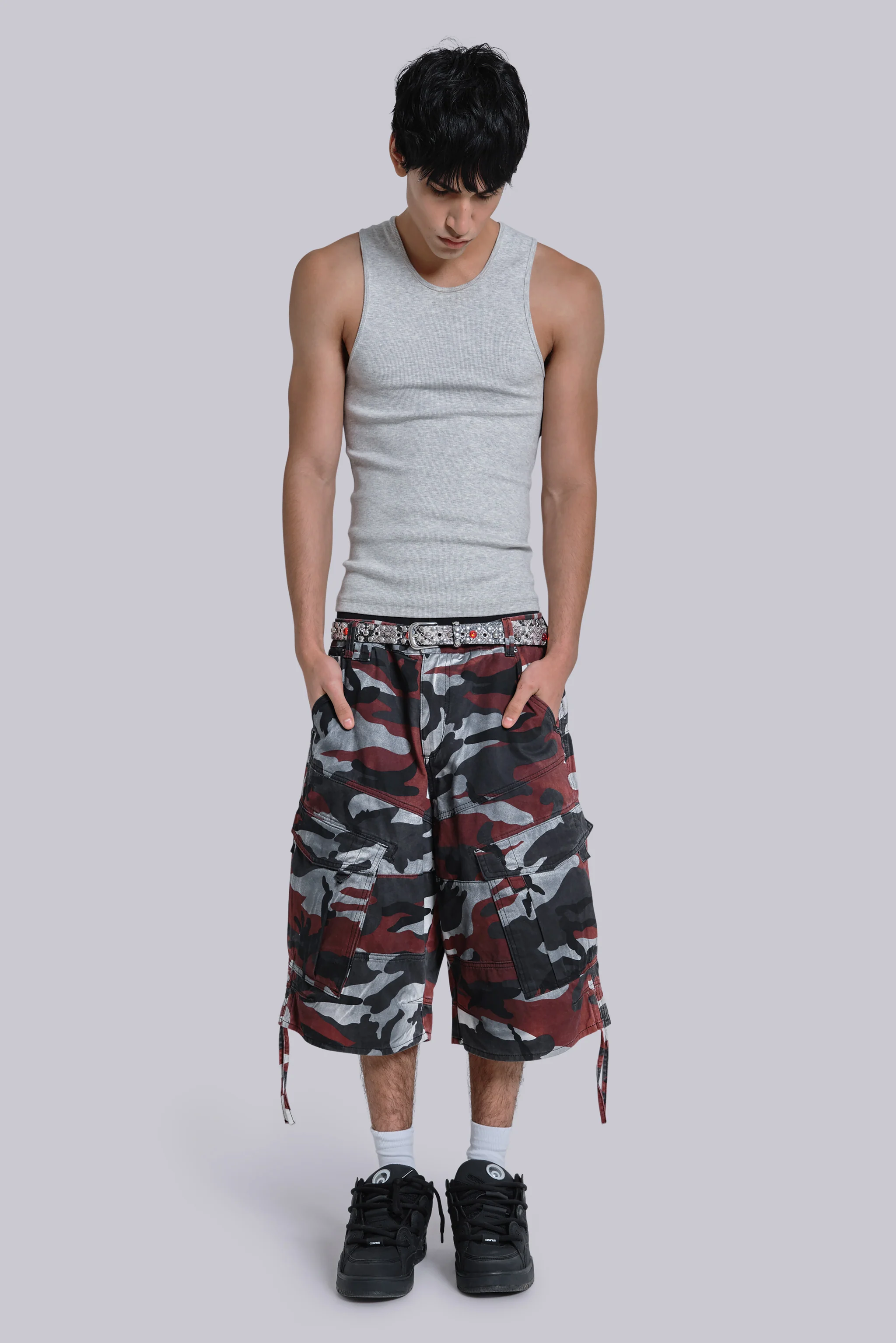 Red Camo Cadet Shorts 4 Red Camo Cadet Shorts