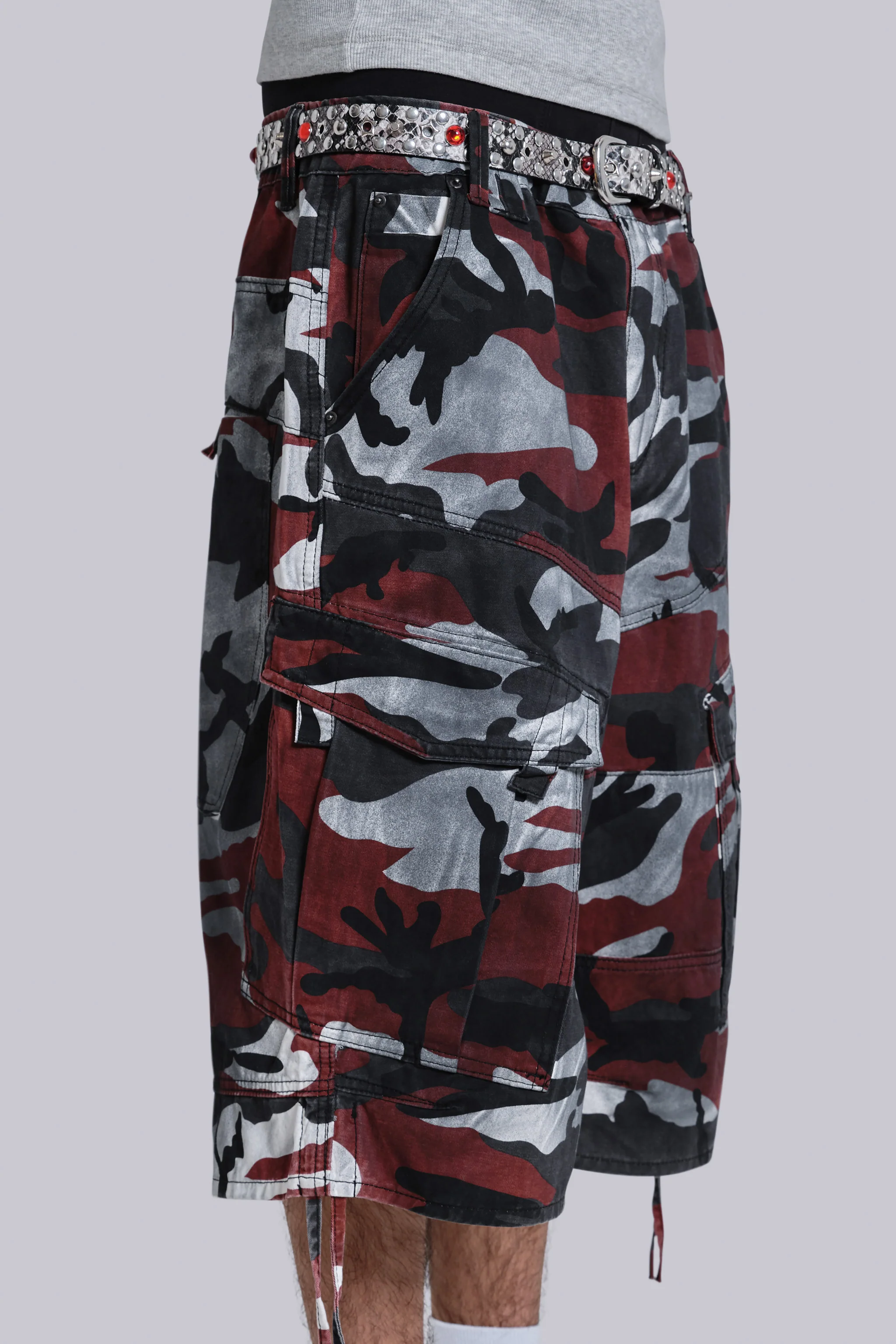 Red Camo Cadet Shorts 6 Red Camo Cadet Shorts