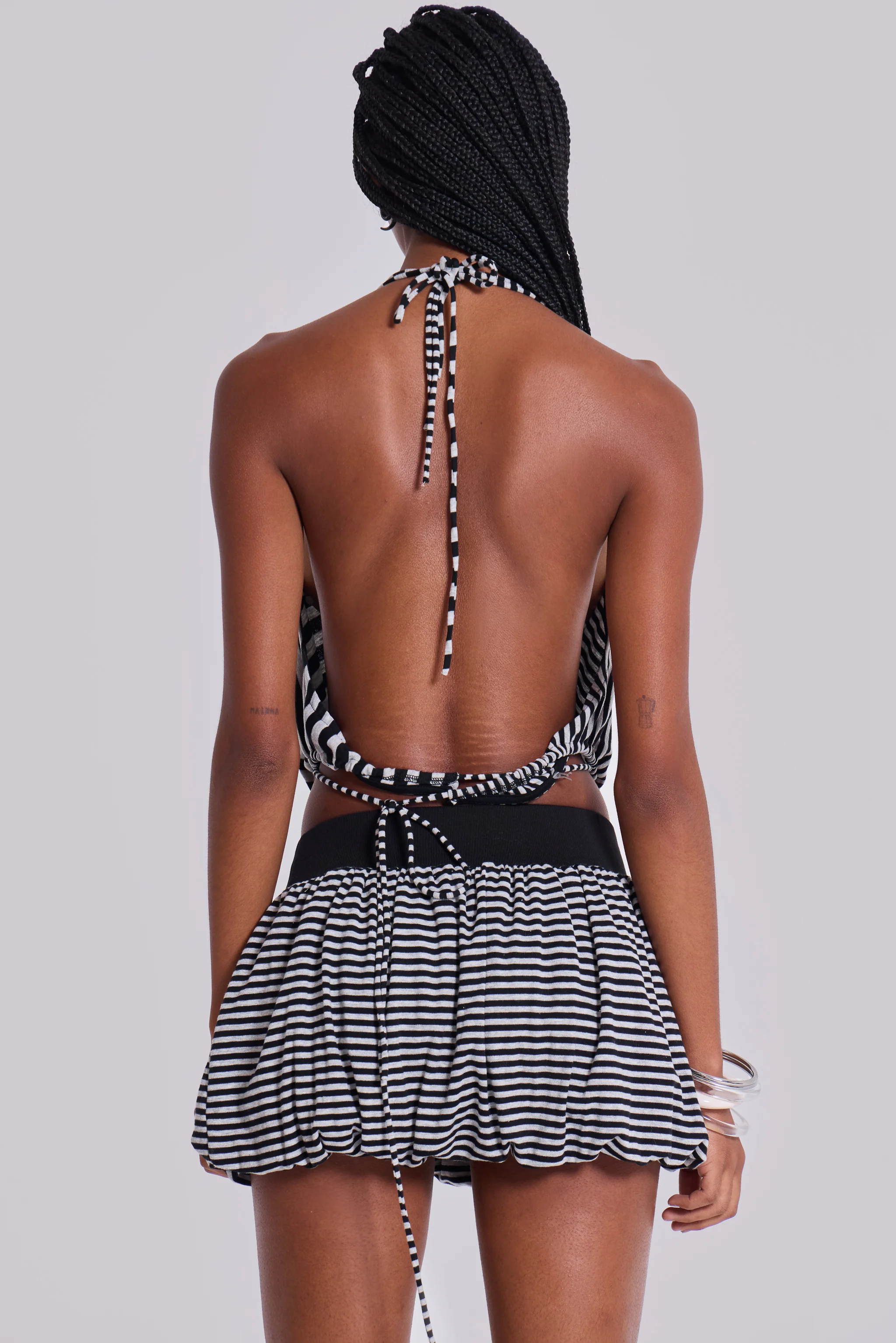 Orla Striped Puffball Mini Skirt 11 Orla Striped Puffball Mini Skirt