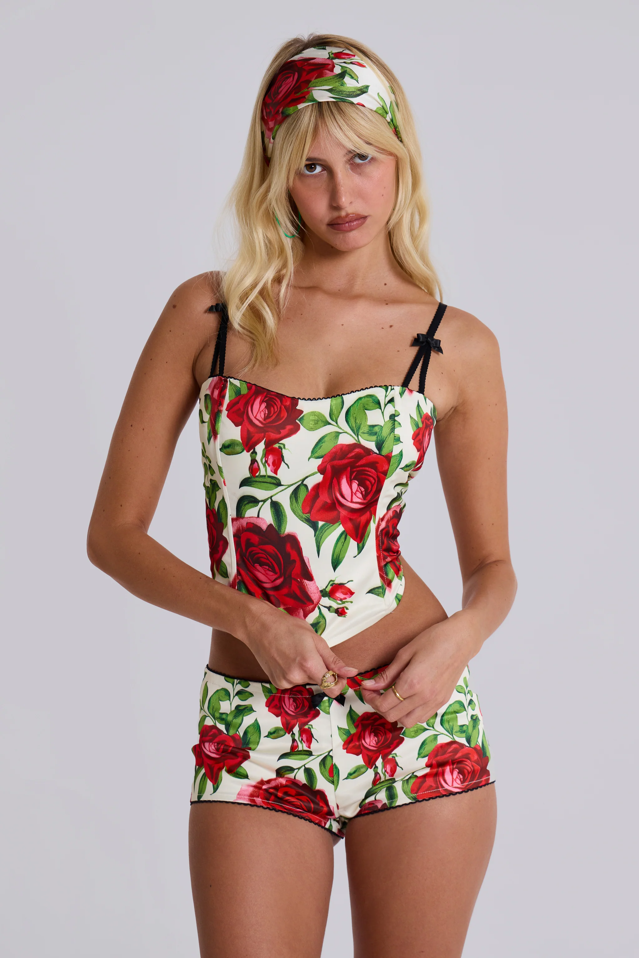Scarlet Satin Corset Top 1 Scarlet Satin Corset Top
