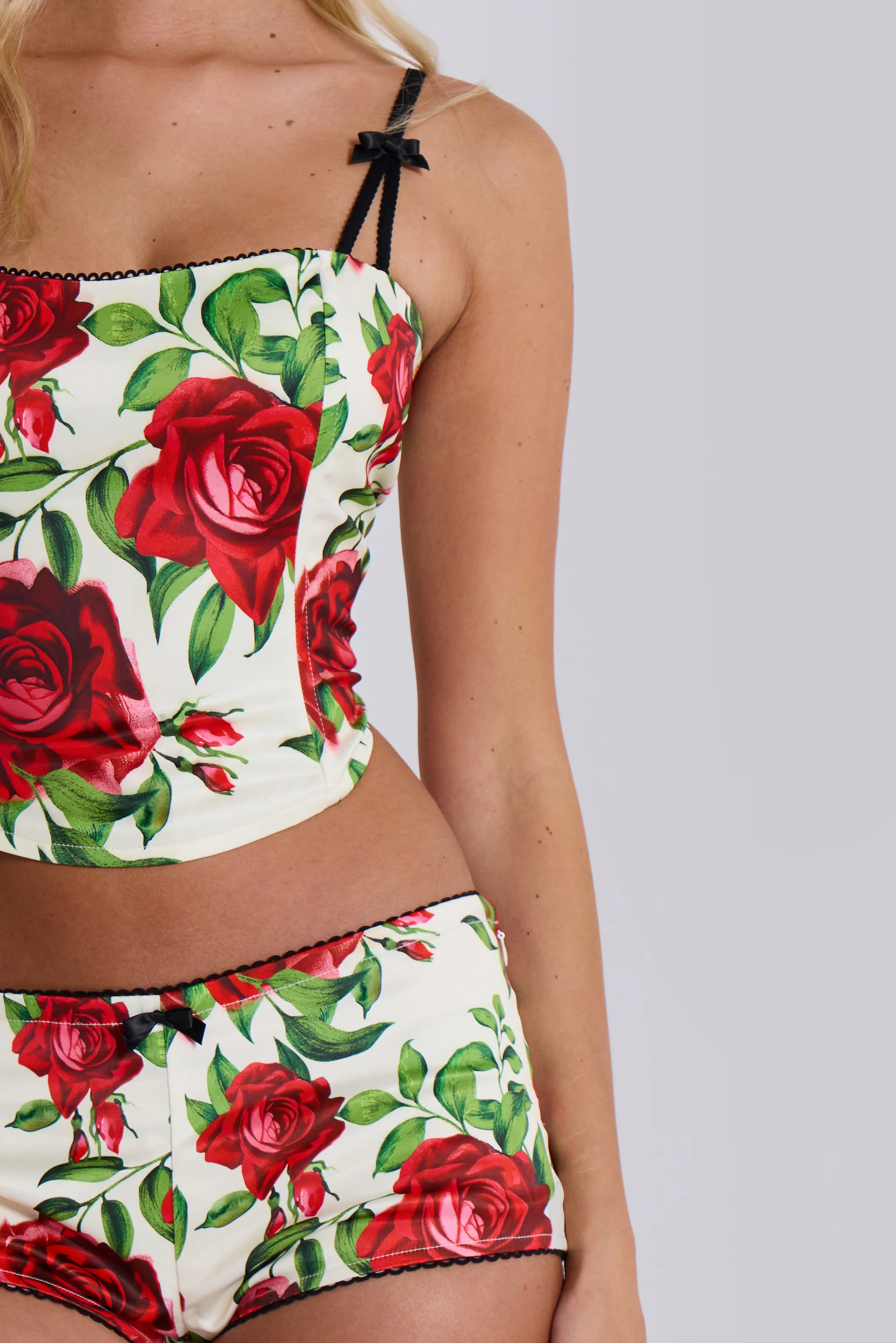 Scarlet Satin Corset Top 2 Scarlet Satin Corset Top