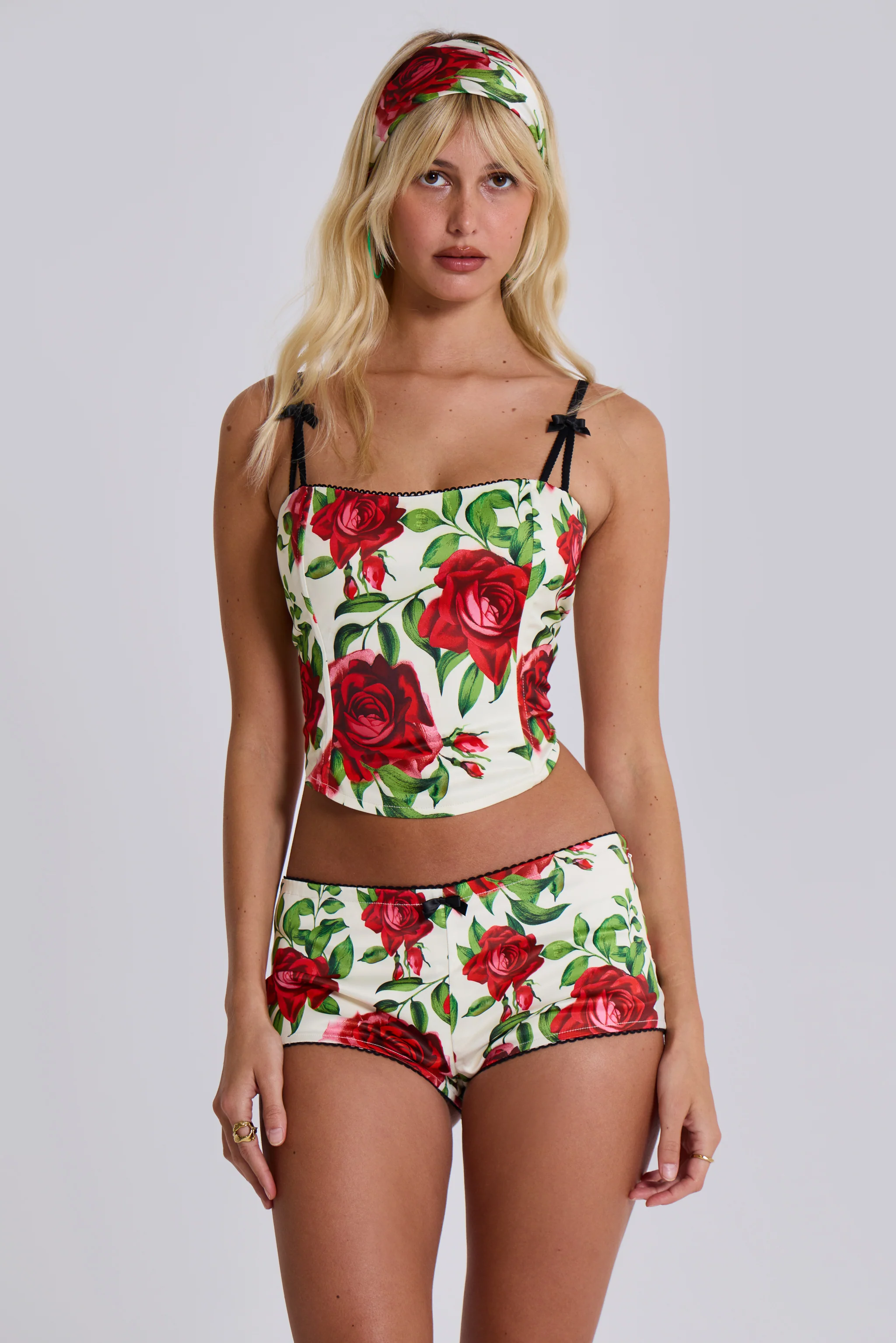 Scarlet Satin Corset Top 4 Scarlet Satin Corset Top
