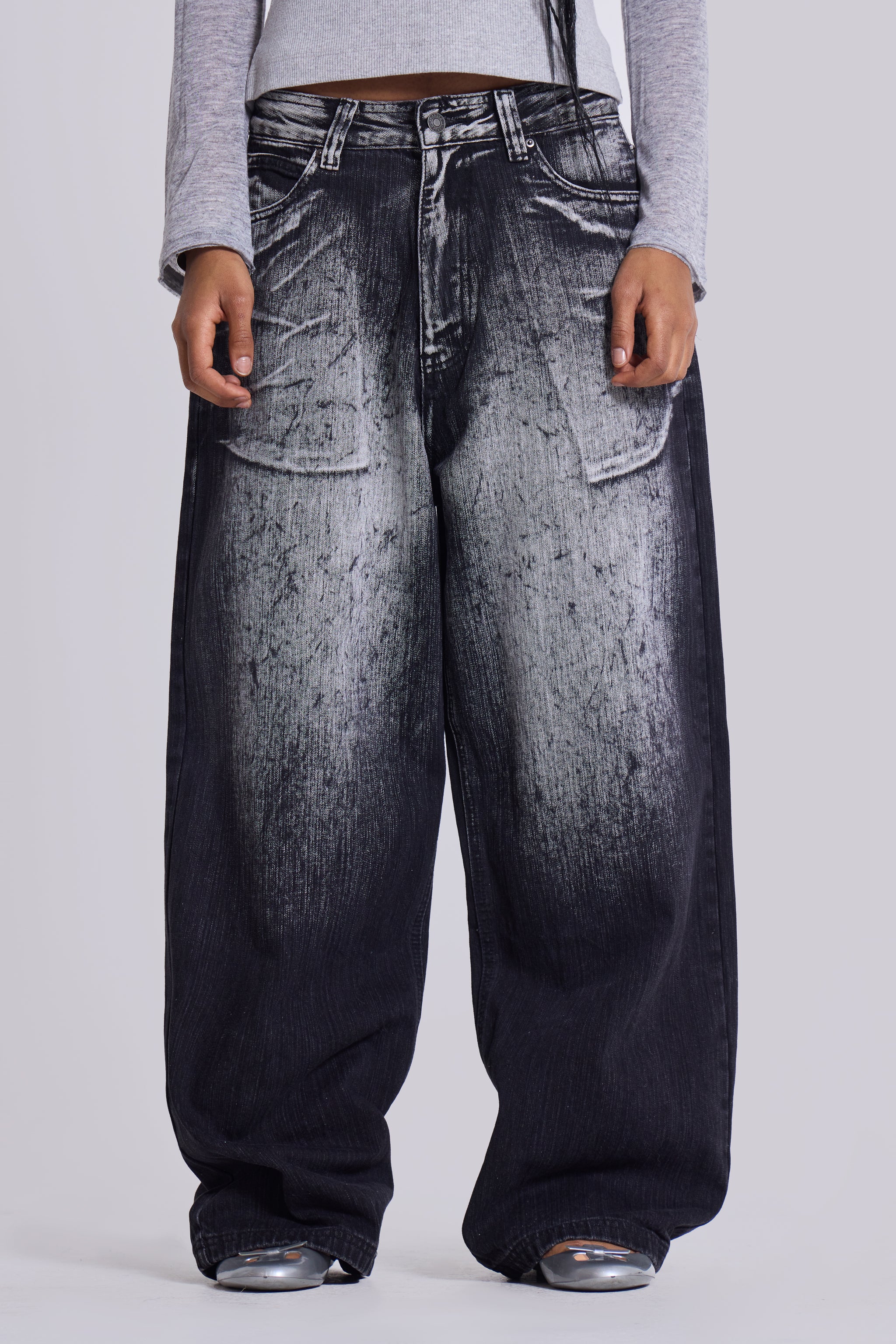 Black White Wash XL Colossus Jeans 2 Black White Wash XL Colossus Jeans