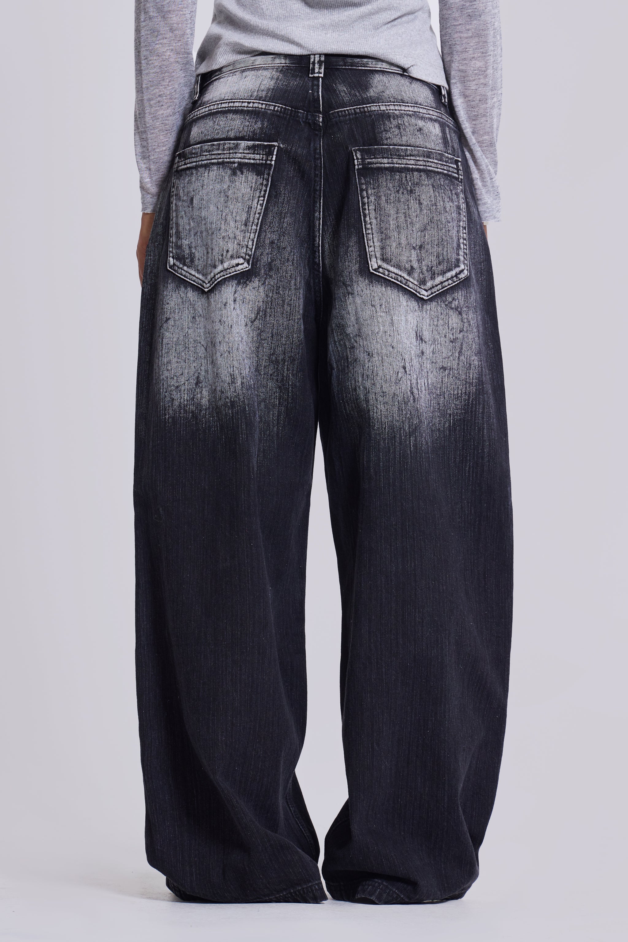 Black White Wash XL Colossus Jeans 4 Black White Wash XL Colossus Jeans