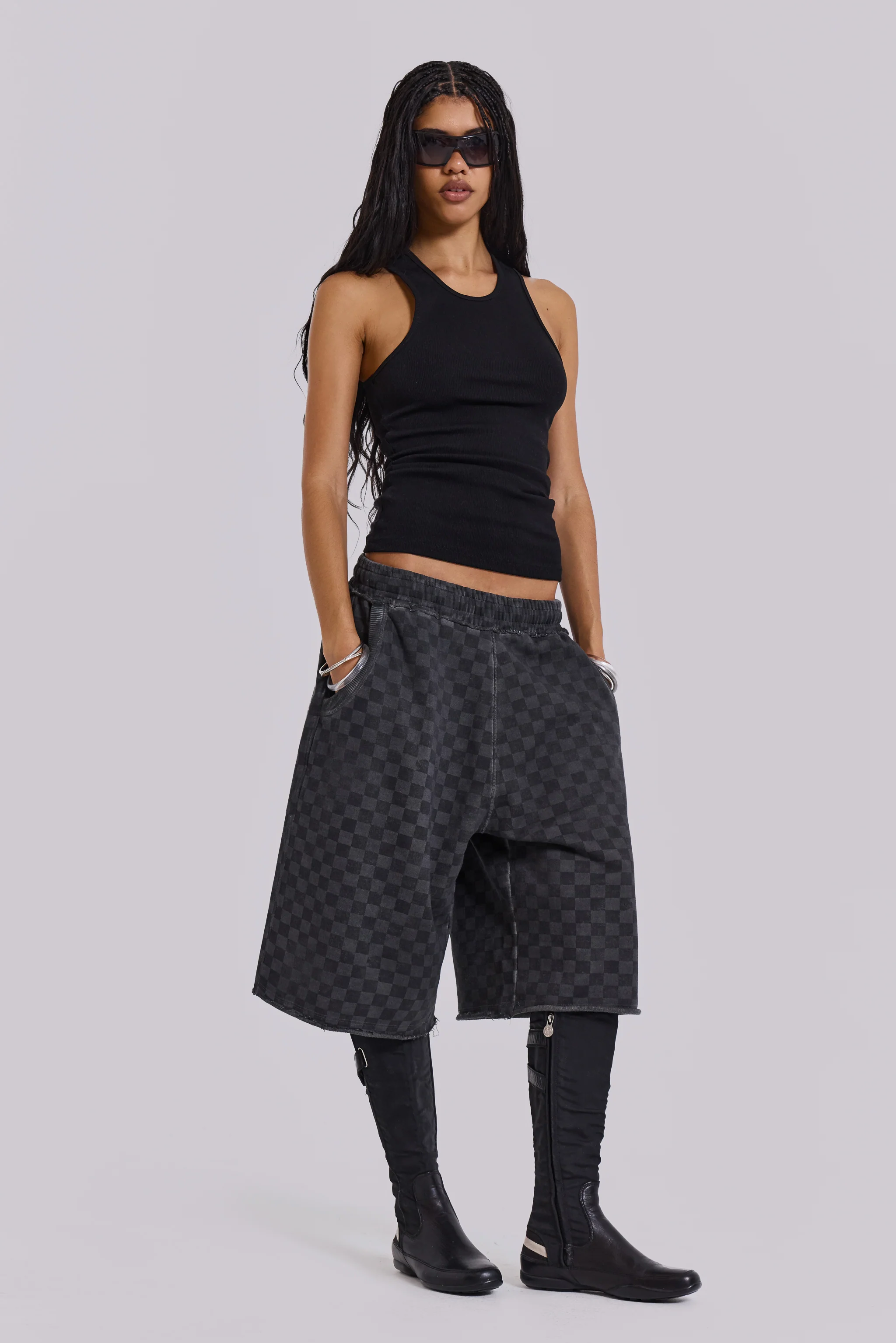 Black Rib Longline Vest 8 Black Rib Longline Vest