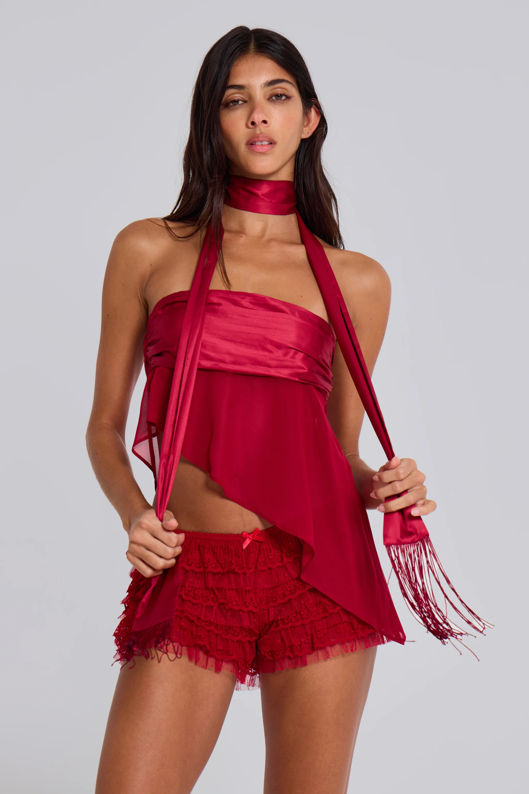 Regina Corset Top In Scarlet Red 6 Regina Corset Top In Scarlet Red