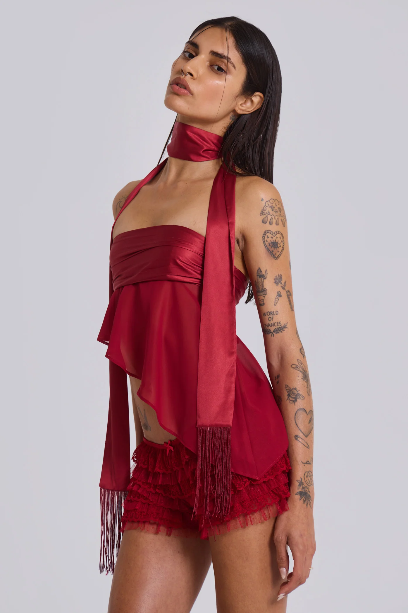 Regina Corset Top In Scarlet Red 8 Regina Corset Top In Scarlet Red