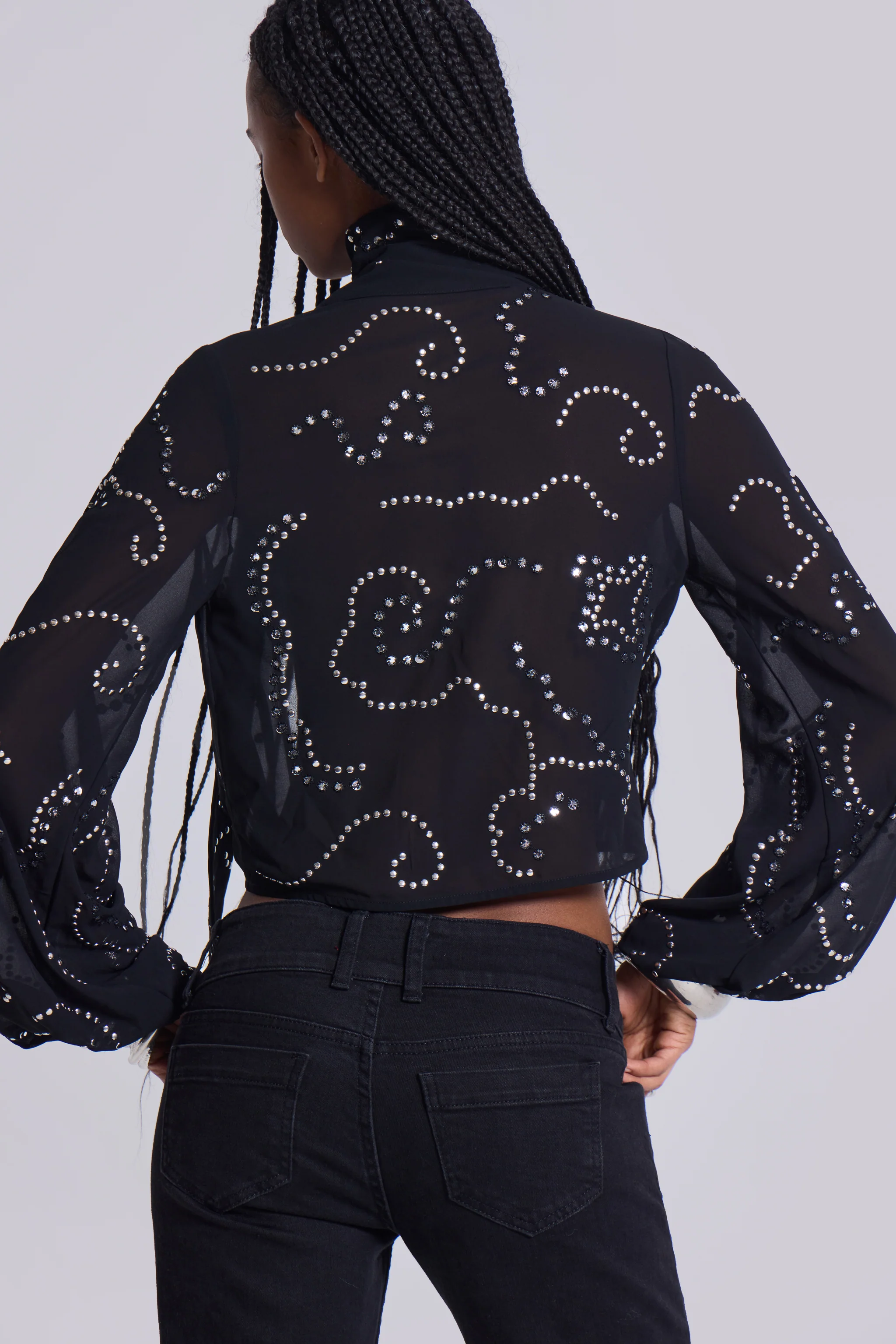 Silvra Embellished Wrap Top 11 Silvra Embellished Wrap Top