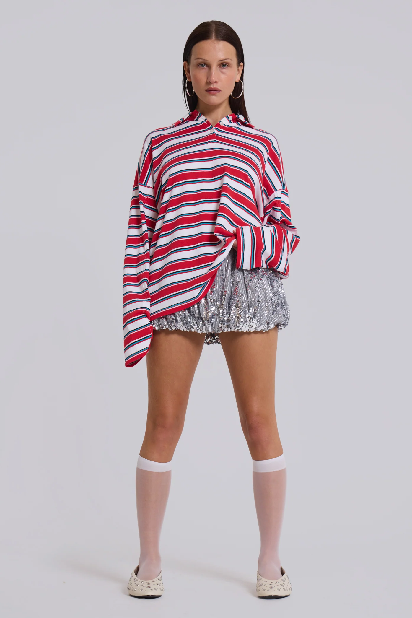 Bella Stripe Polo Top 2 Bella Stripe Polo Top