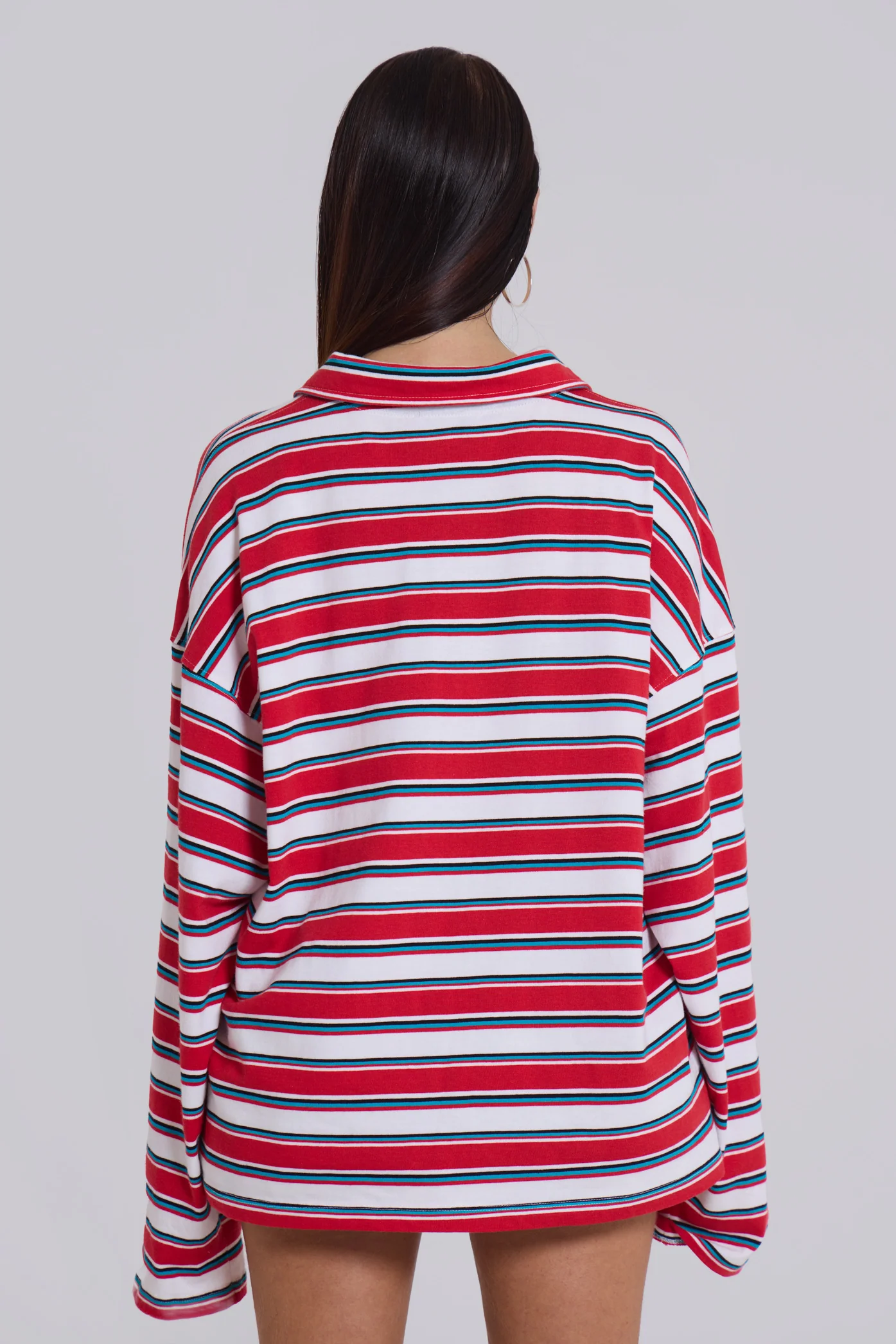 Bella Stripe Polo Top 4 Bella Stripe Polo Top