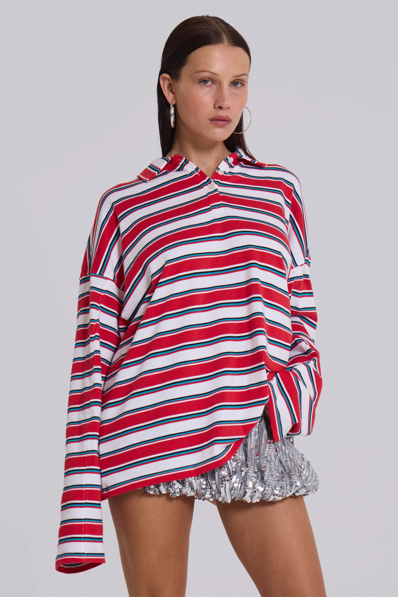 Bella Stripe Polo Top 5 Bella Stripe Polo Top