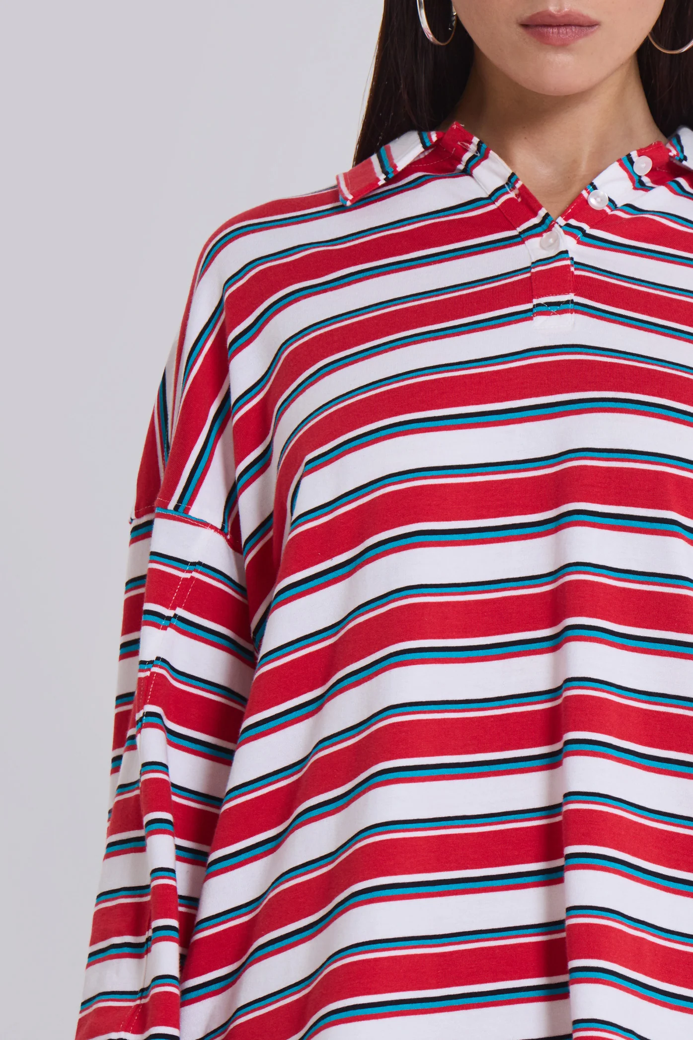 Bella Stripe Polo Top 6 Bella Stripe Polo Top
