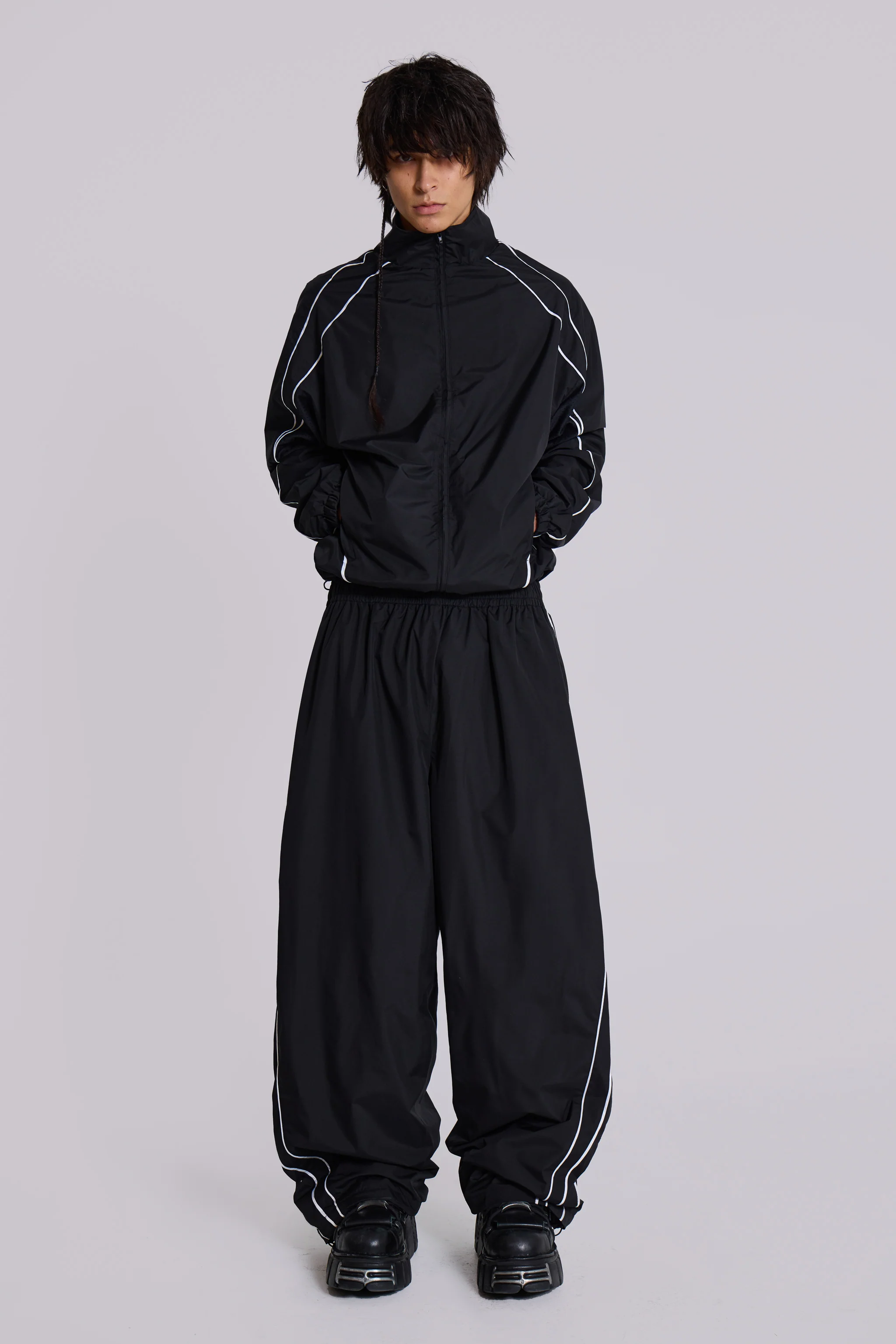 Black Vapor Tracksuit Bottoms 4 Black Vapor Tracksuit Bottoms