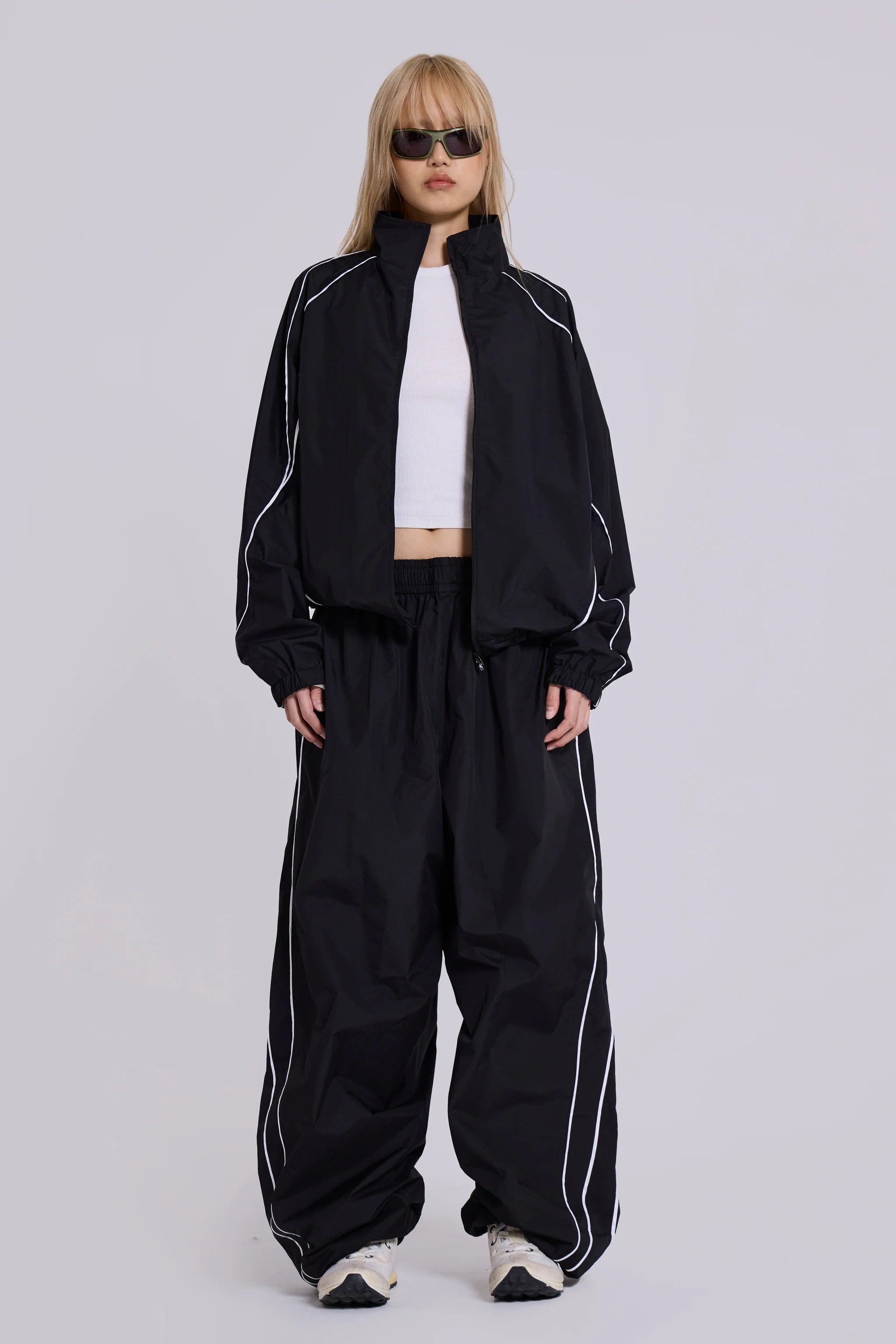 Black Vapor Tracksuit Bottoms 2 Black Vapor Tracksuit Bottoms